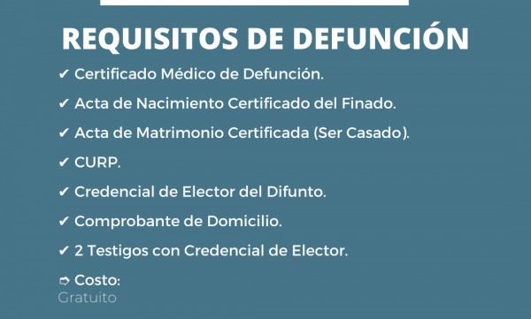 REQUISITOS DE DEFUNCIÓN_IMAGEN
